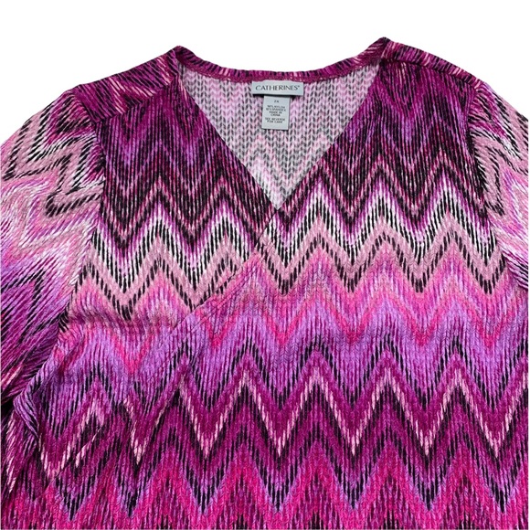 Catherines 2-Piece Set Black Sleeveless Dress & Chevron Jacket Size 2X. NWT - Picture 5 of 14